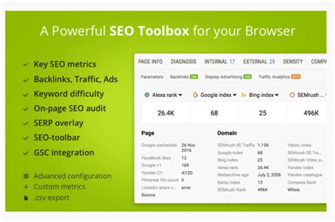 seoquake extension|SEO Extension [Metrics, Backlinks, On.